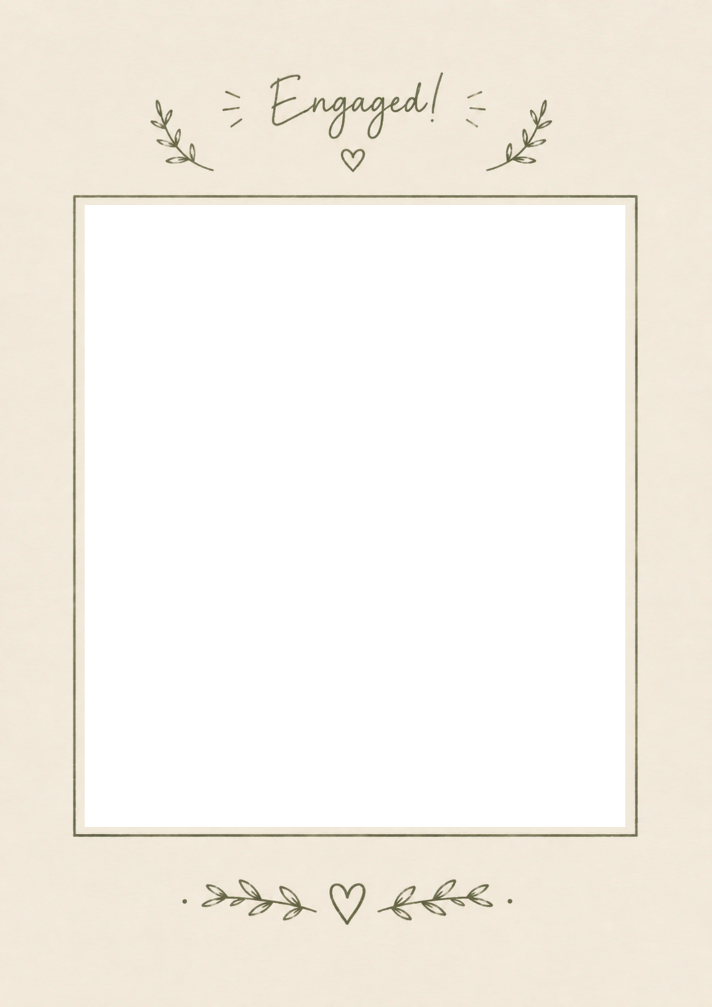 Engagement - Personalised Card — with punch holes