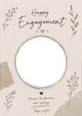 Load image into Gallery viewer, Engagement - Personalised Card — with punch holes
