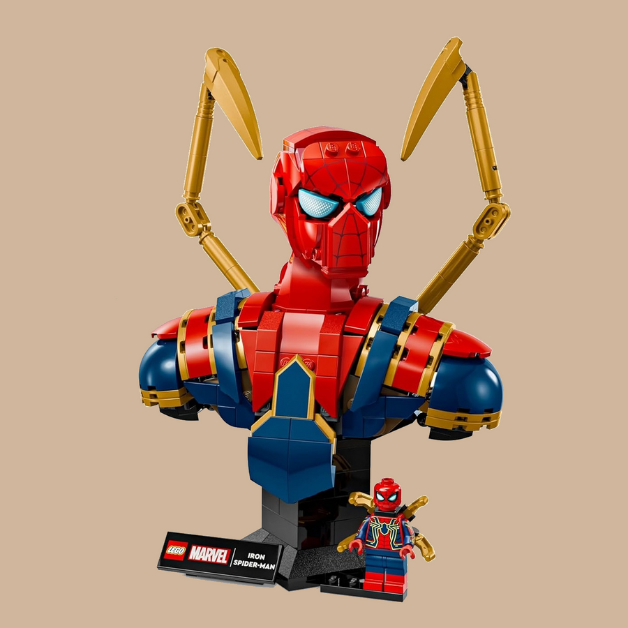 Marvel Iron Spider-Man Bust Building Set