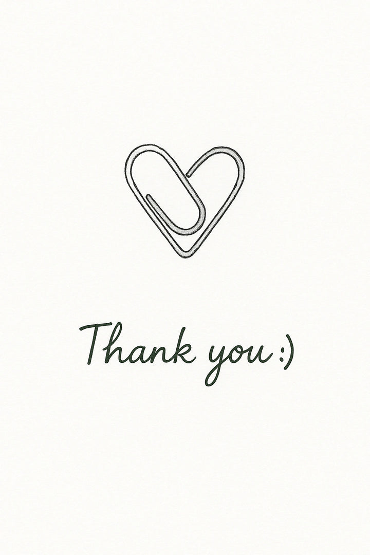 Thank You Personalised Card