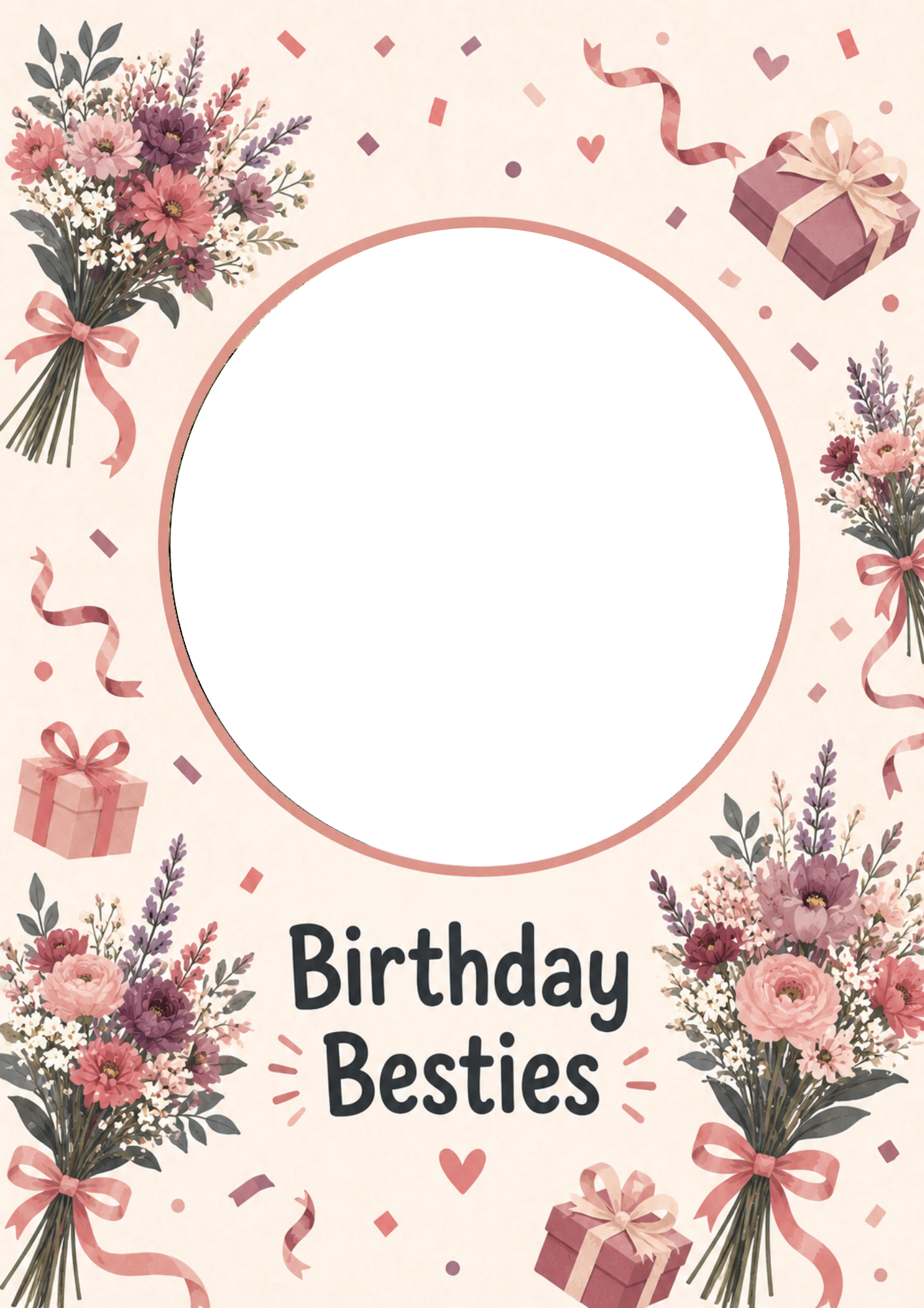 Birthdays - Personalised Card — with punch holes
