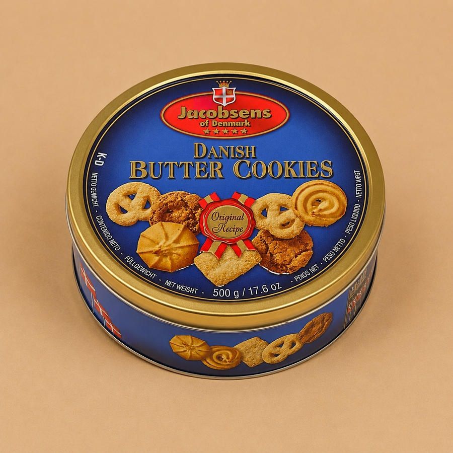 Jacobsens Butter & Chocolate Chip Cookies 500g Gift Tin