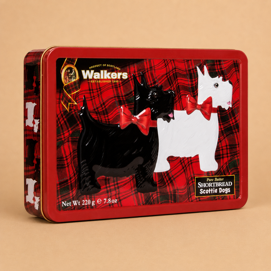 Walker’s Rocking Scottie Shortbread 220g Keepsake Tin - Scottie Dog