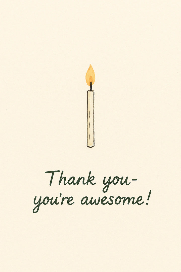 Thank You Personalised Card