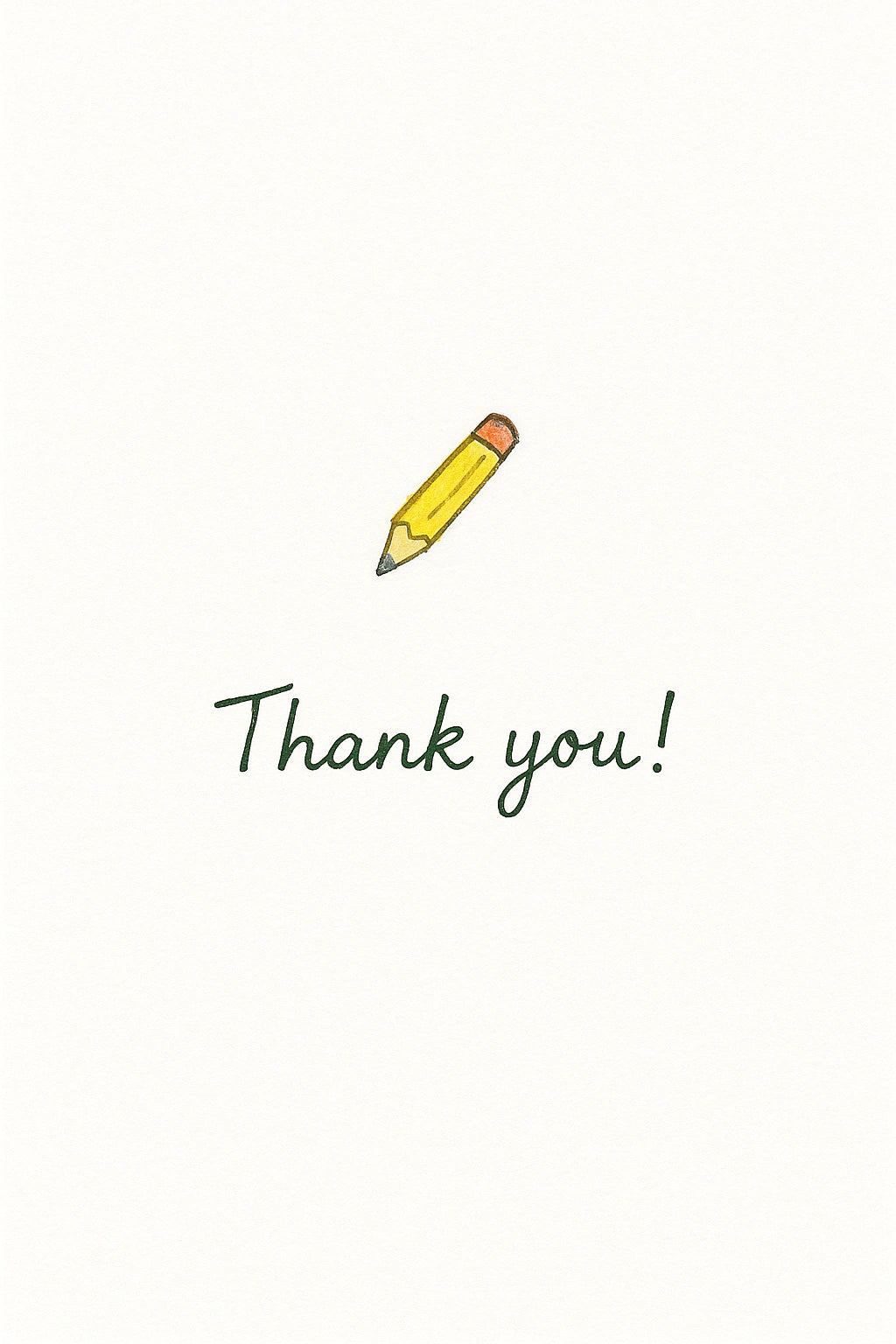 Thank You Personalised Card