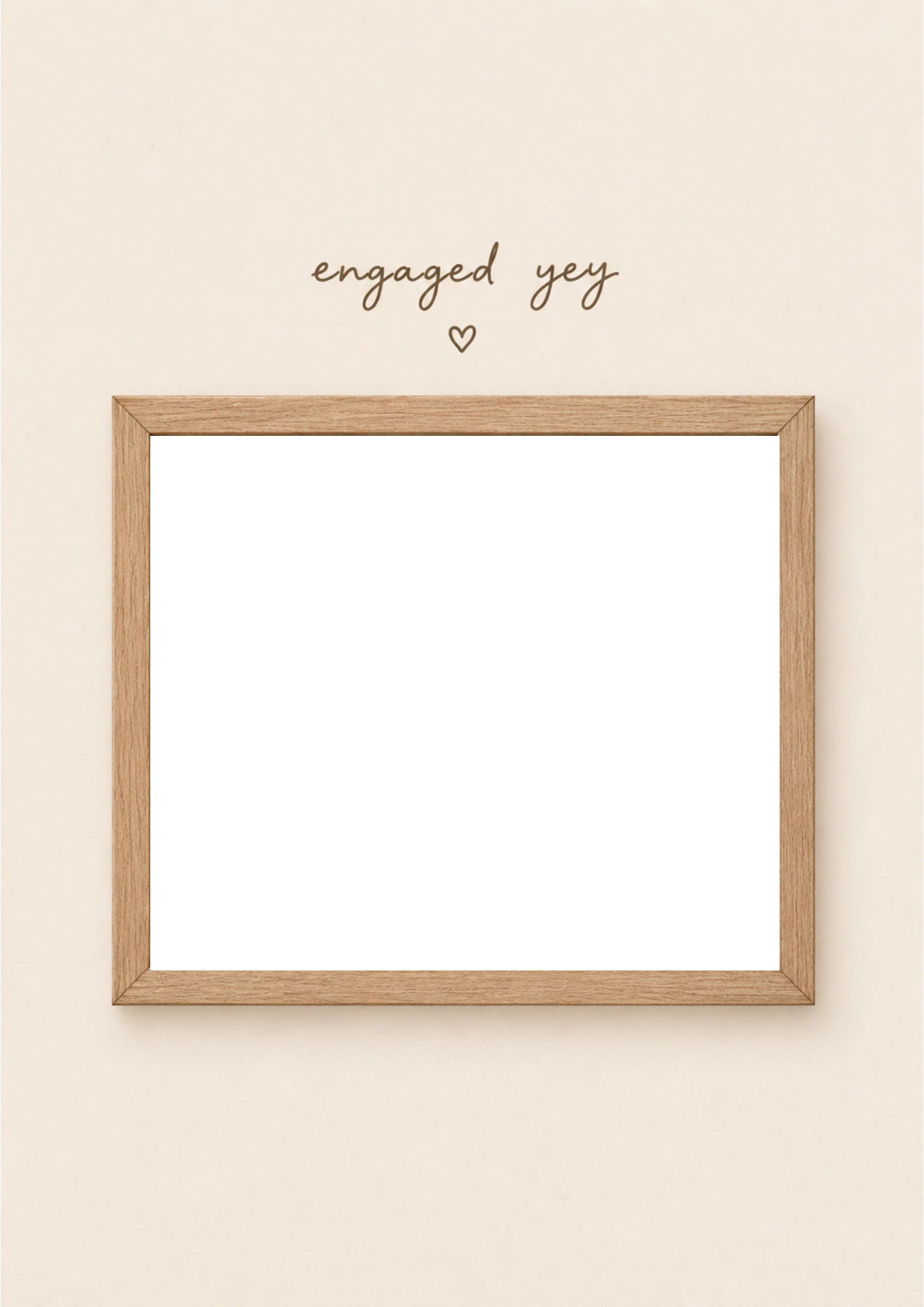 Engagement - Personalised Card — with punch holes