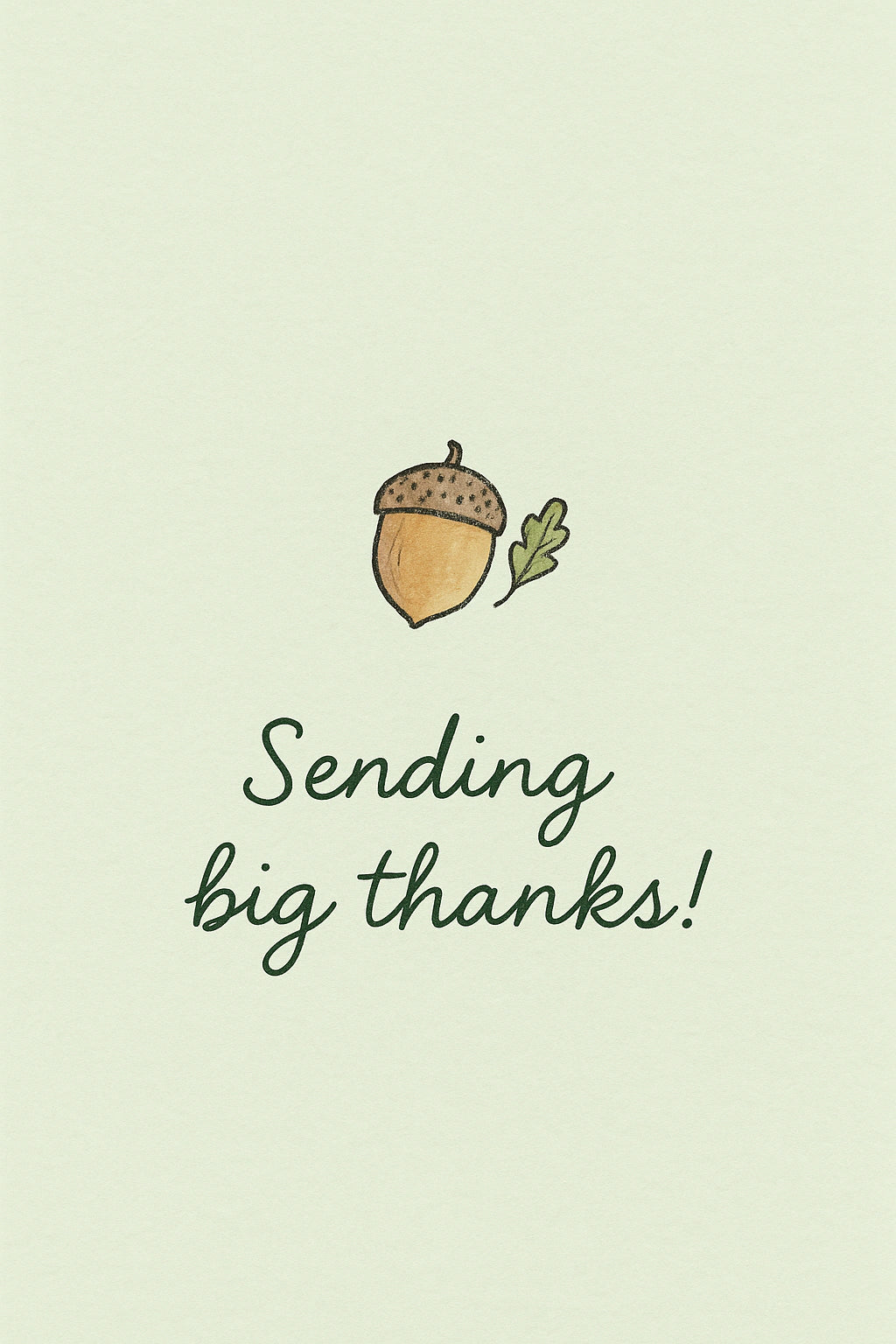 Thank You Personalised Card