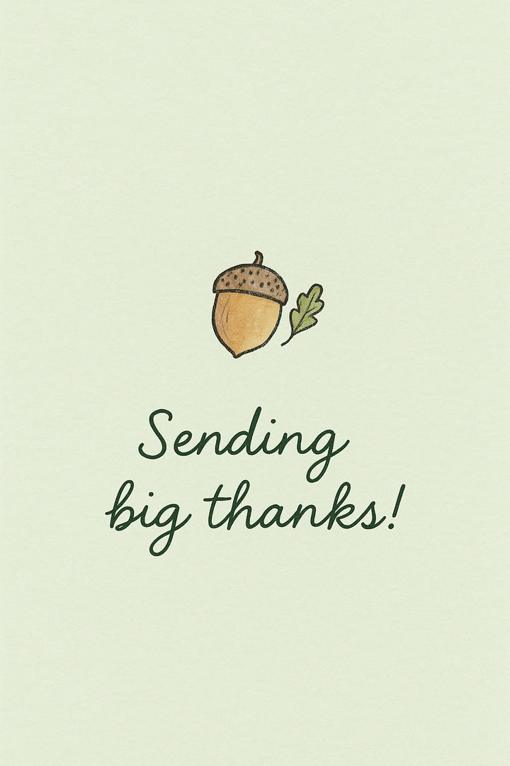 Thank You Personalised Card