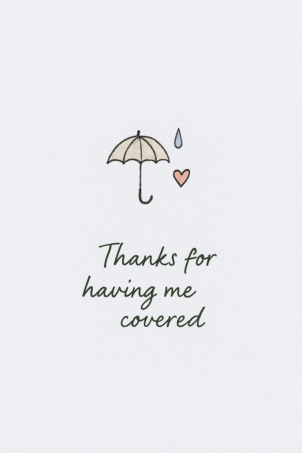 Thank You Personalised Card