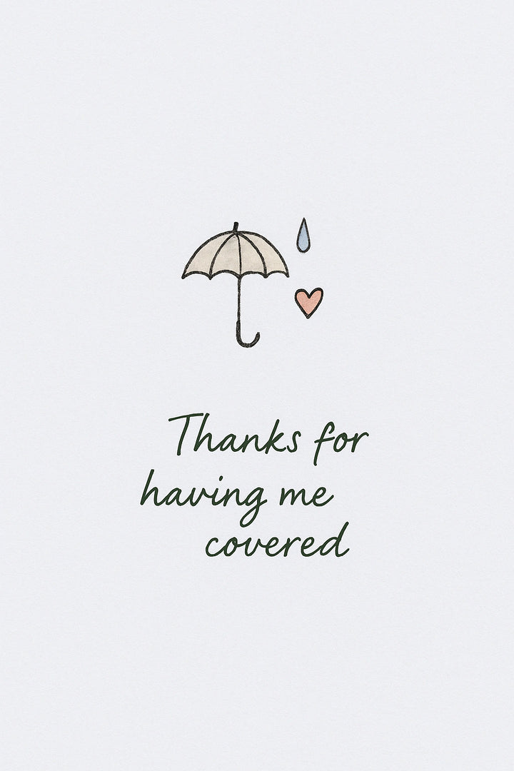 Thank You Personalised Card
