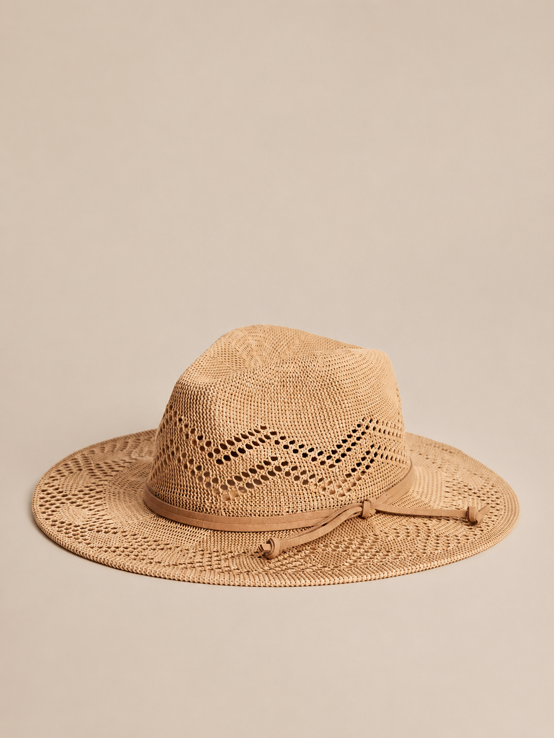 Natural Packable Straw Stetson Hat One Size