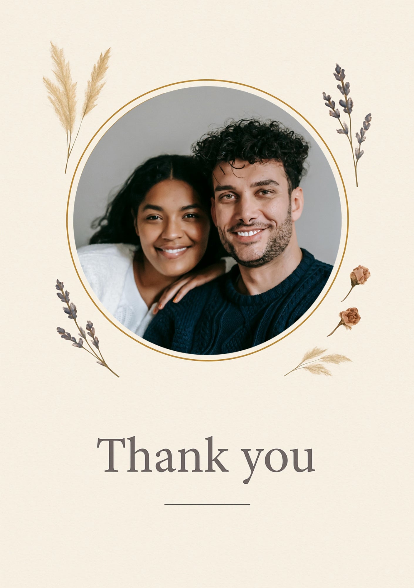 Thank You Personalised Card