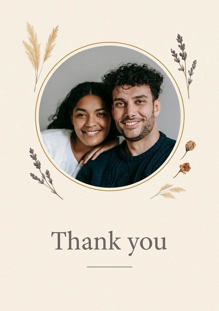 Thank You Personalised Card