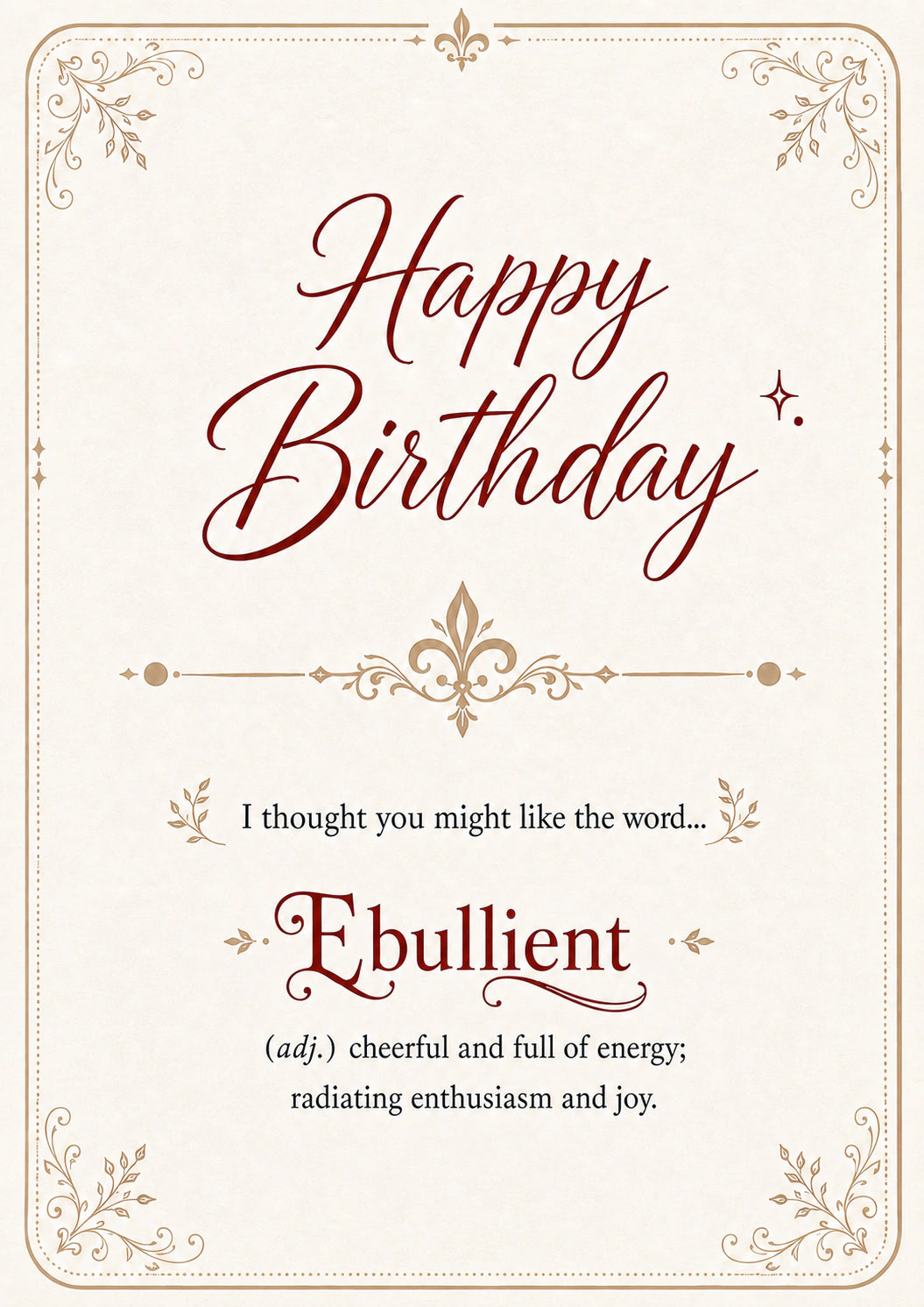 Another Year Blessed - Custom Card